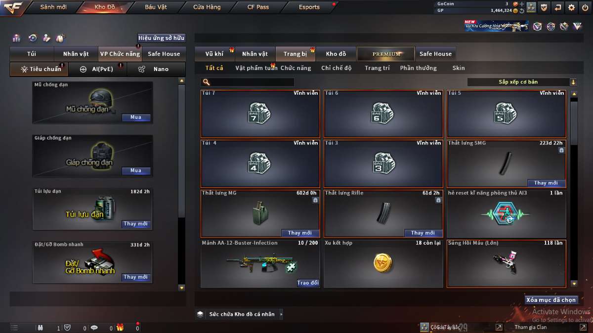 shop acc cf uy tin gia re